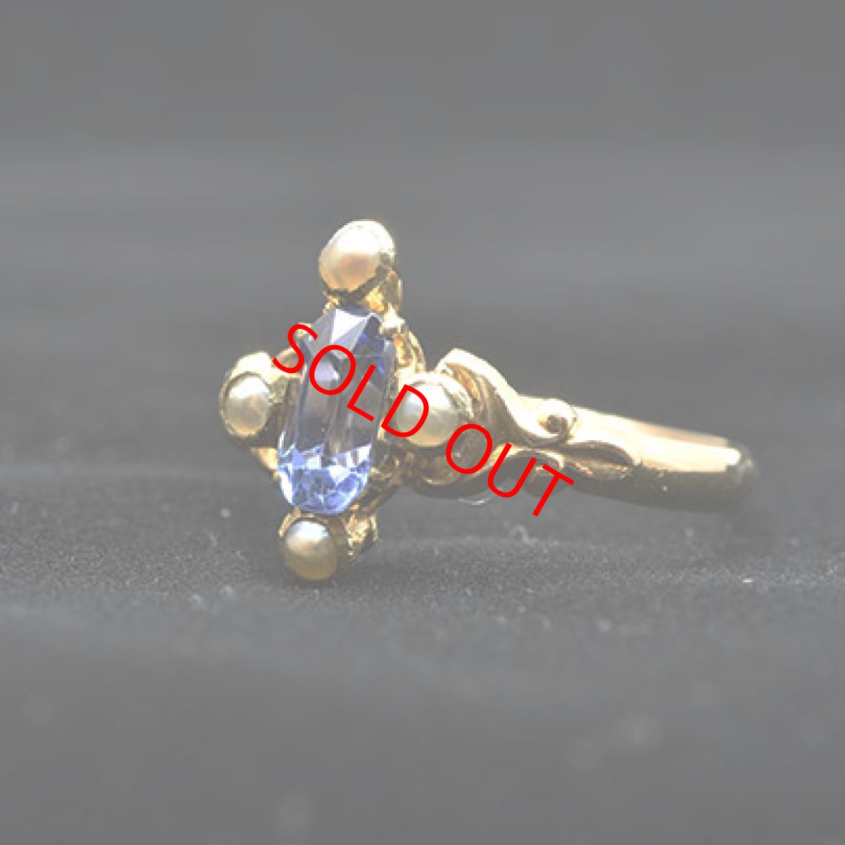 画像6: 15ct.サファイア パールリング (6)