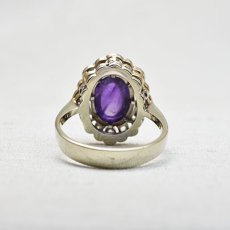 画像3: 14ct.アメシストダイヤモンドリング (3)