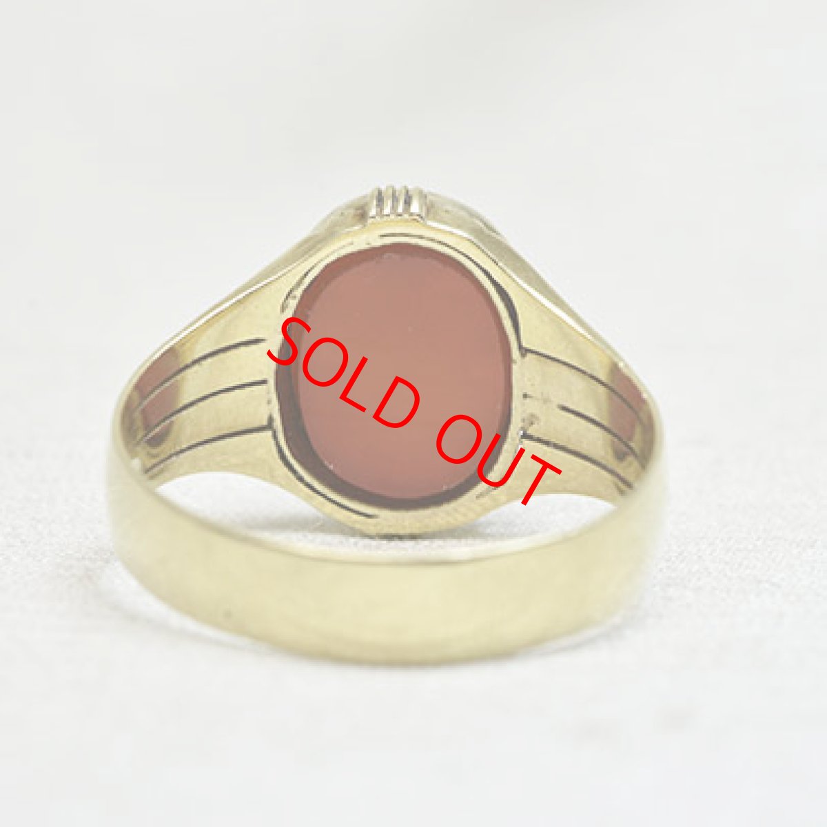 画像4: 14ｃｔ.カーネリアン インタリオリング  (4)