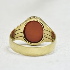 画像4: 14ｃｔ.カーネリアン インタリオリング  (4)