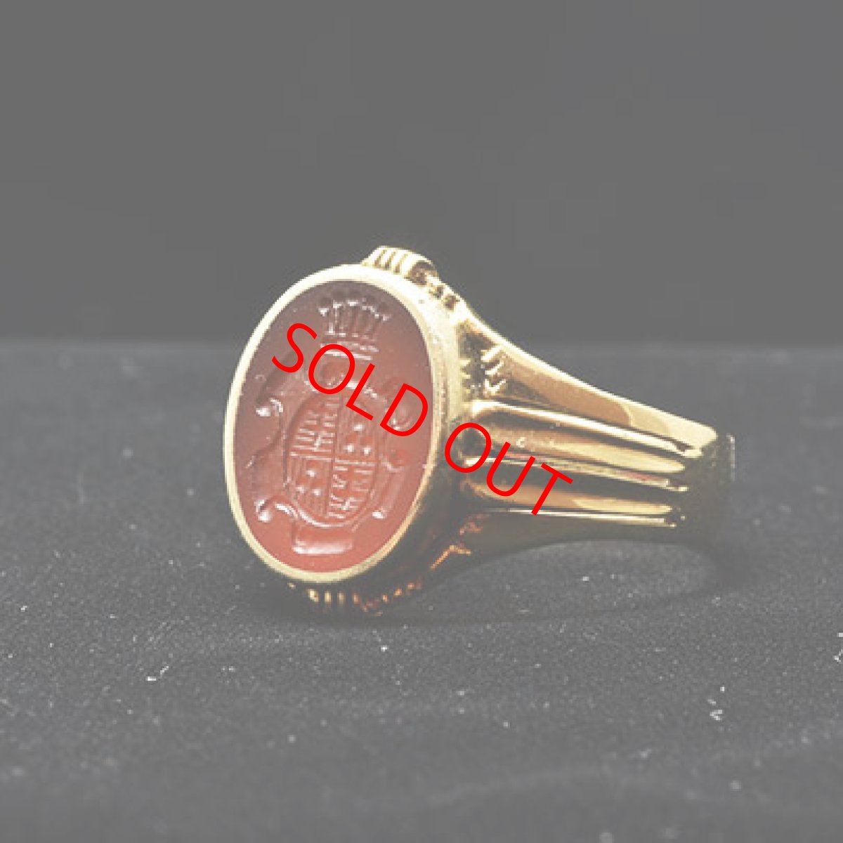 画像6: 14ｃｔ.カーネリアン インタリオリング  (6)