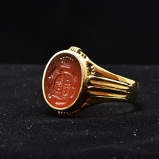 画像6: 14ｃｔ.カーネリアン インタリオリング  (6)