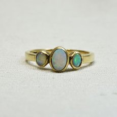 画像1: 9ct.オパールリング (1)
