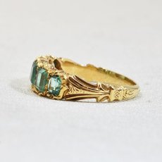画像3: Sold ゴールド・コンロンビア産エメラルドリング (3)