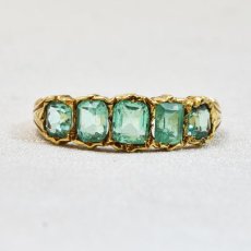 画像1: Sold ゴールド・コンロンビア産エメラルドリング (1)