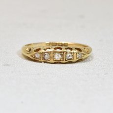 画像1: sold18ct.ダイヤモンドリング (1)