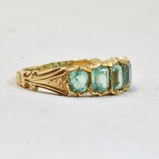 画像5: Sold ゴールド・コンロンビア産エメラルドリング (5)