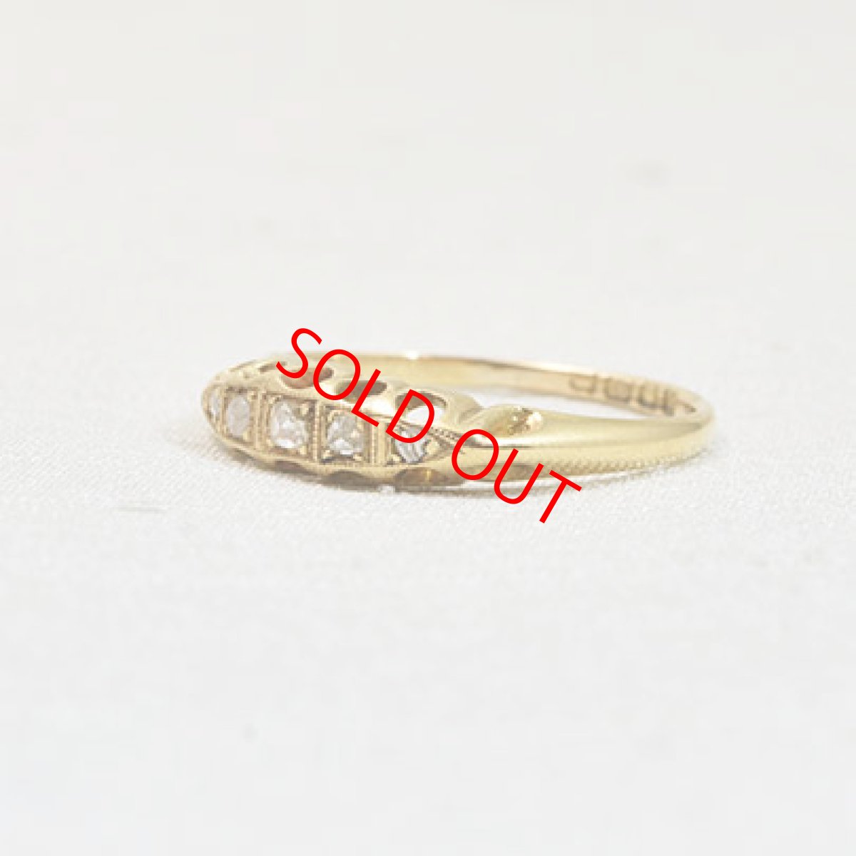 画像2: sold18ct.ダイヤモンドリング (2)