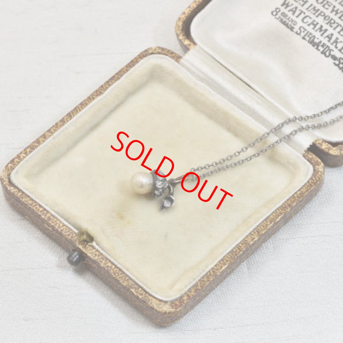 画像4: シルバー・パール・ダイヤモンドペンダント (4)