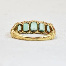 画像4: Sold ゴールド・コンロンビア産エメラルドリング (4)