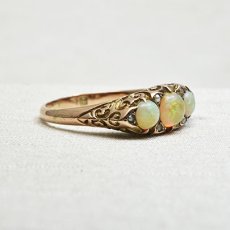 画像5: Sold 9ct.オパールパールリング (5)