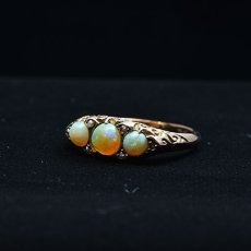 画像6: Sold 9ct.オパールパールリング (6)