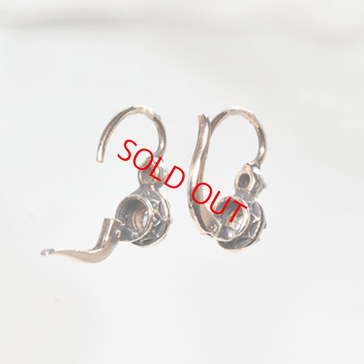 画像3: Sold 14ct,Svダイヤモンドイヤリング (3)