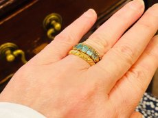 画像8: Sold ゴールド・コンロンビア産エメラルドリング (8)