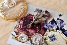 画像1: シルバー＆マルカジットブローチ (1)