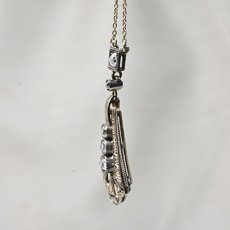 画像2: 14ct,wg,ダイヤモンドペンダント (2)