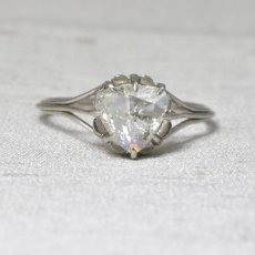 画像1: プラチナ・ダイヤモンドリング　 (1)