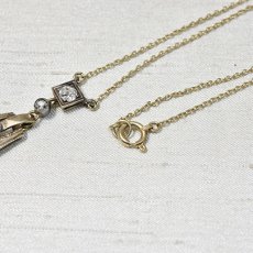 画像5: 14ct,wg,ダイヤモンドペンダント (5)