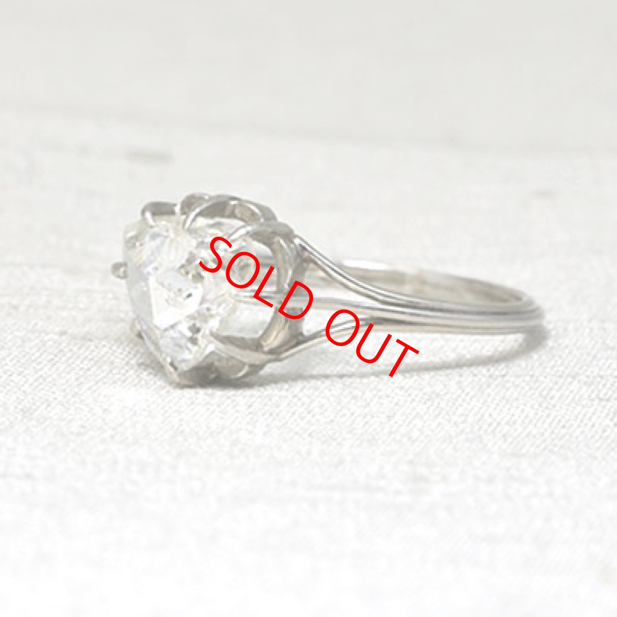 画像2: プラチナ・ダイヤモンドリング　 (2)