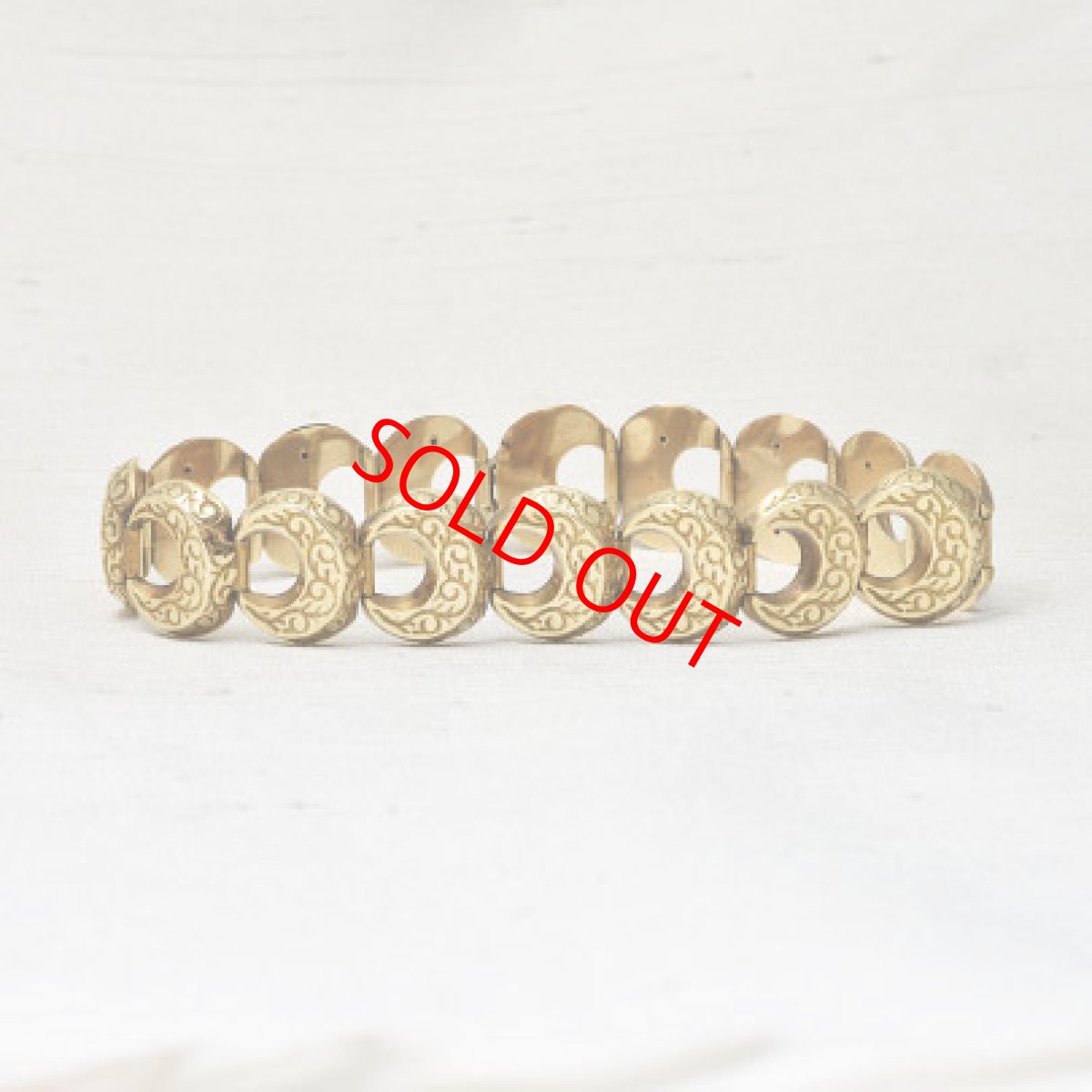 画像1: 14ct.ゴールドブレスレット (1)