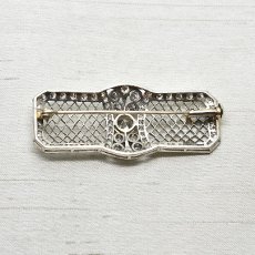 画像2: （Pt）ダイヤモンドブローチ (2)