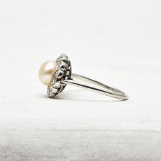 画像3: Pt.ダイヤモンド パールリング (3)