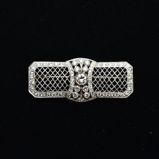 画像4: （Pt）ダイヤモンドブローチ (4)