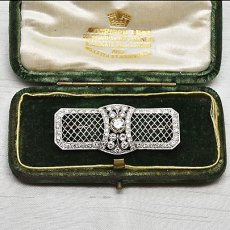 画像5: （Pt）ダイヤモンドブローチ (5)