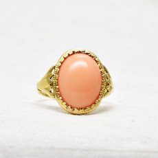 画像1: Sold 18ct,コラルリング (1)