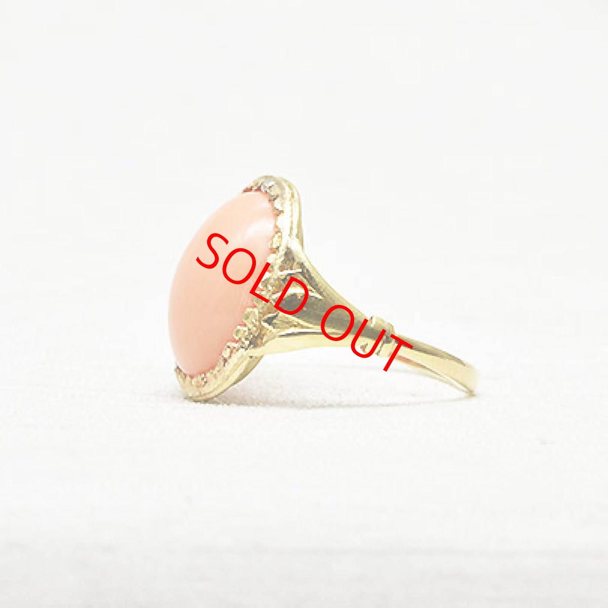画像2: Sold 18ct,コラルリング (2)