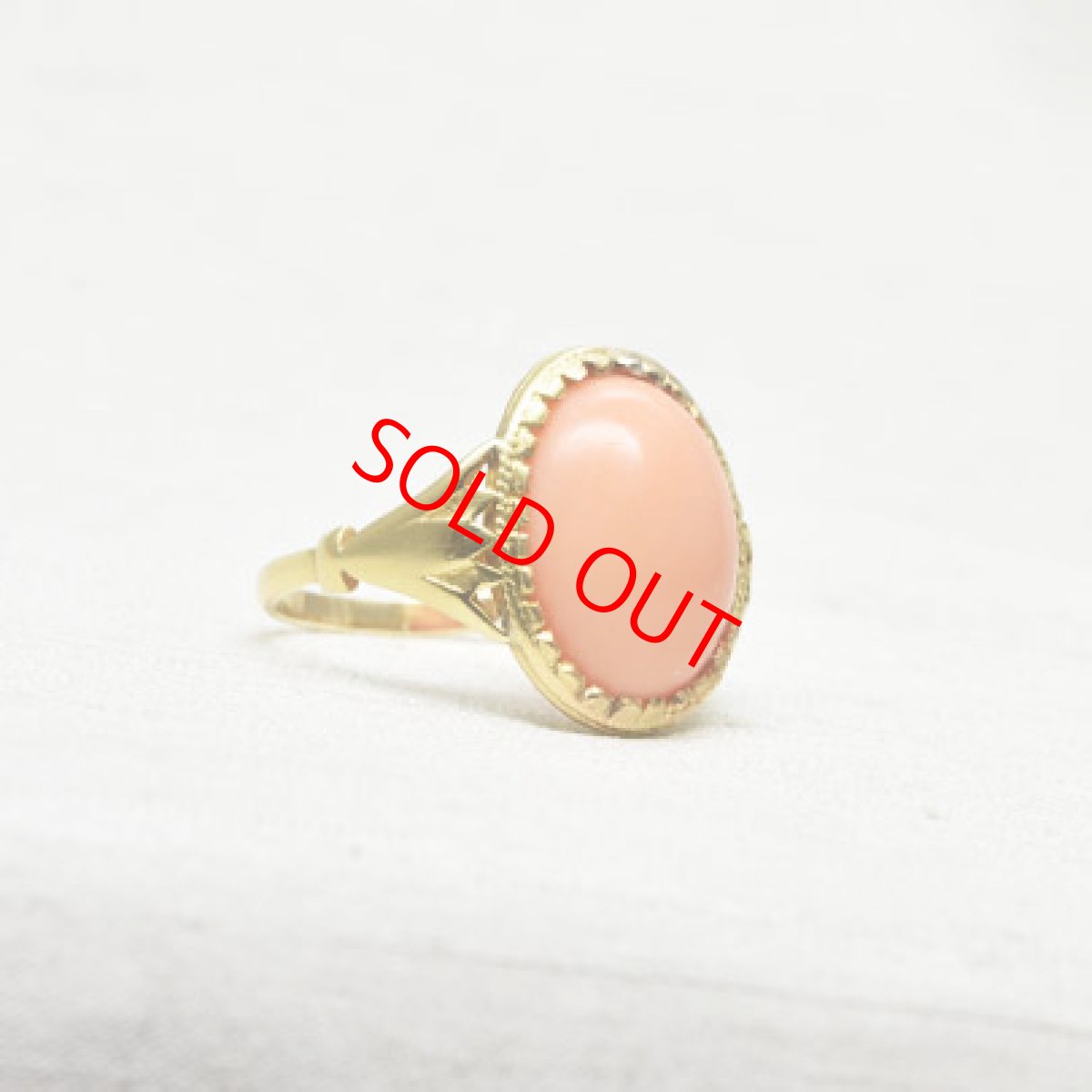 画像4: Sold 18ct,コラルリング (4)