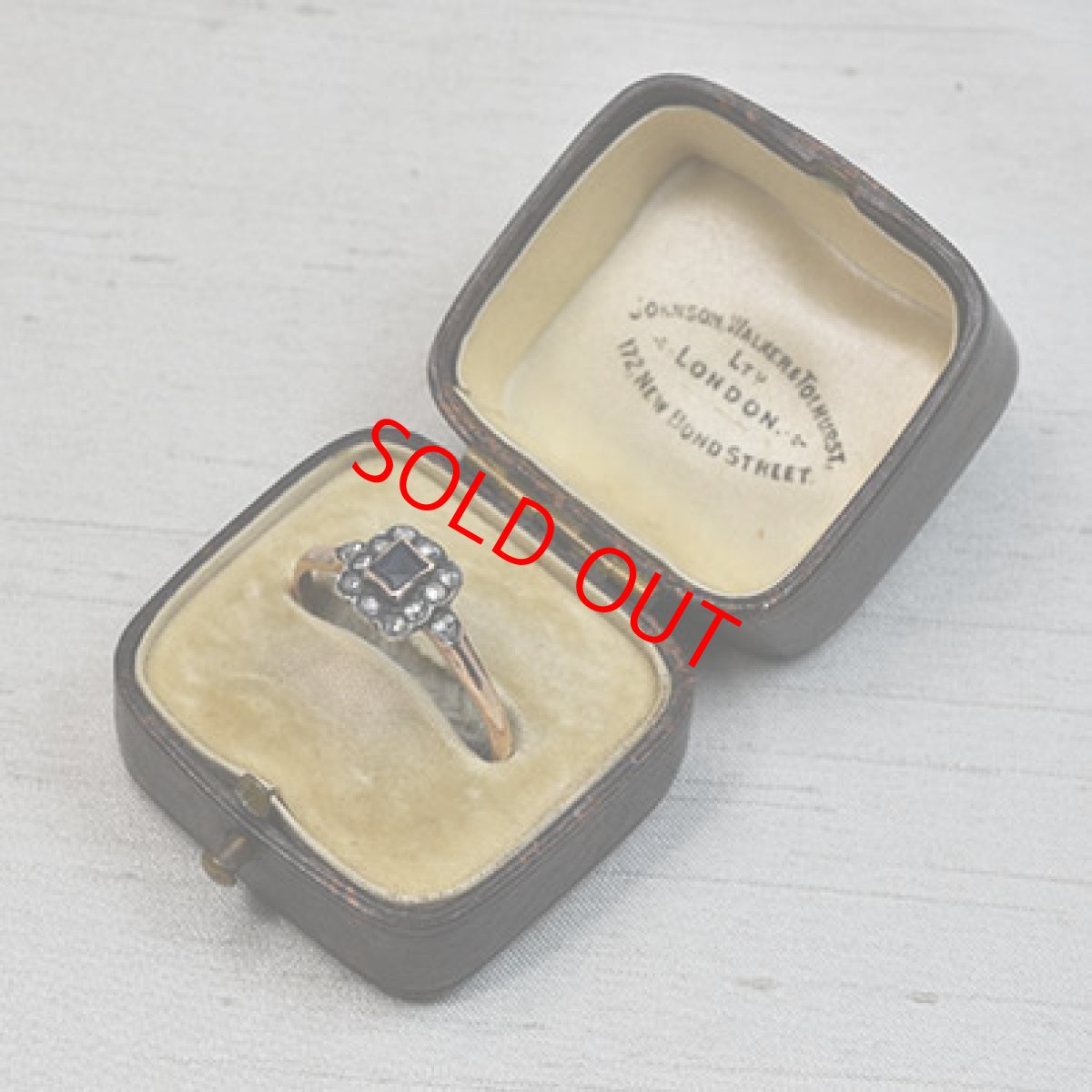 画像10: ゴールド・シルバー・サファイア・ダイヤモンドリング　SOLD (10)