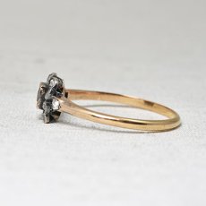 画像3: ゴールド・シルバー・サファイア・ダイヤモンドリング　SOLD (3)