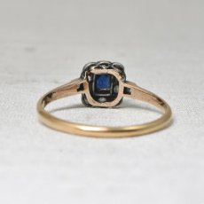 画像4: ゴールド・シルバー・サファイア・ダイヤモンドリング　SOLD (4)