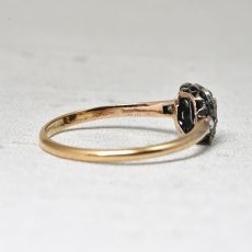 画像5: ゴールド・シルバー・サファイア・ダイヤモンドリング　SOLD (5)