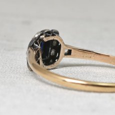 画像9: ゴールド・シルバー・サファイア・ダイヤモンドリング　SOLD (9)