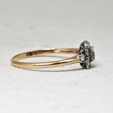 画像6: ゴールド・シルバー・サファイア・ダイヤモンドリング　SOLD (6)