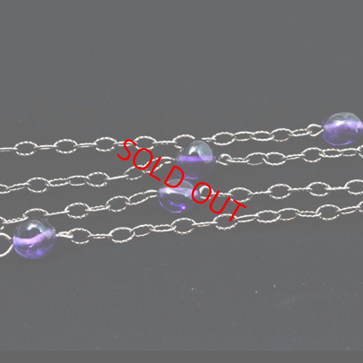 画像4: シルバー・アメシスト・ステーションネックレス (4)