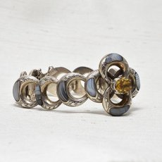 画像5: シルバー・シトリン・アゲート・スコティッシュブレスレット (5)