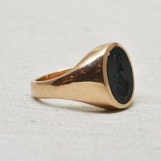 画像4: 14ct,ブラッドストーン・インタリオリング (4)