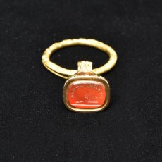 画像8: Sold ゴールドケース・メタル・カーネリアンシール (8)