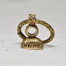 画像6: Sold ゴールドケース・メタル・カーネリアンシール (6)