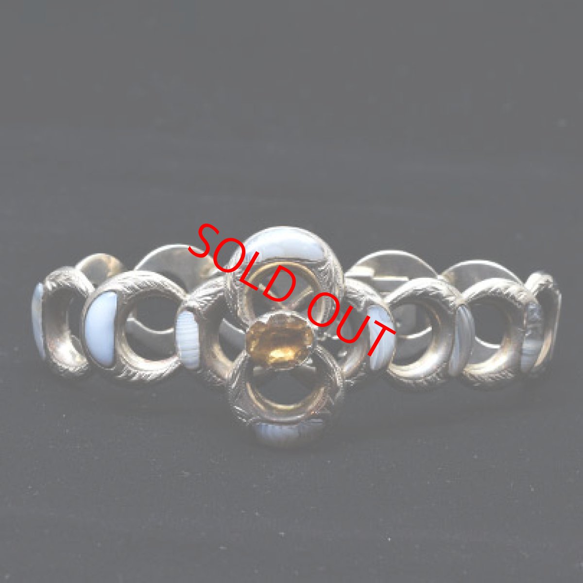 画像6: シルバー・シトリン・アゲート・スコティッシュブレスレット (6)