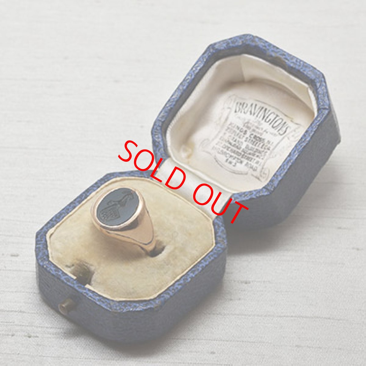 画像9: 14ct,ブラッドストーン・インタリオリング (9)