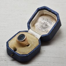 画像9: 14ct,ブラッドストーン・インタリオリング (9)