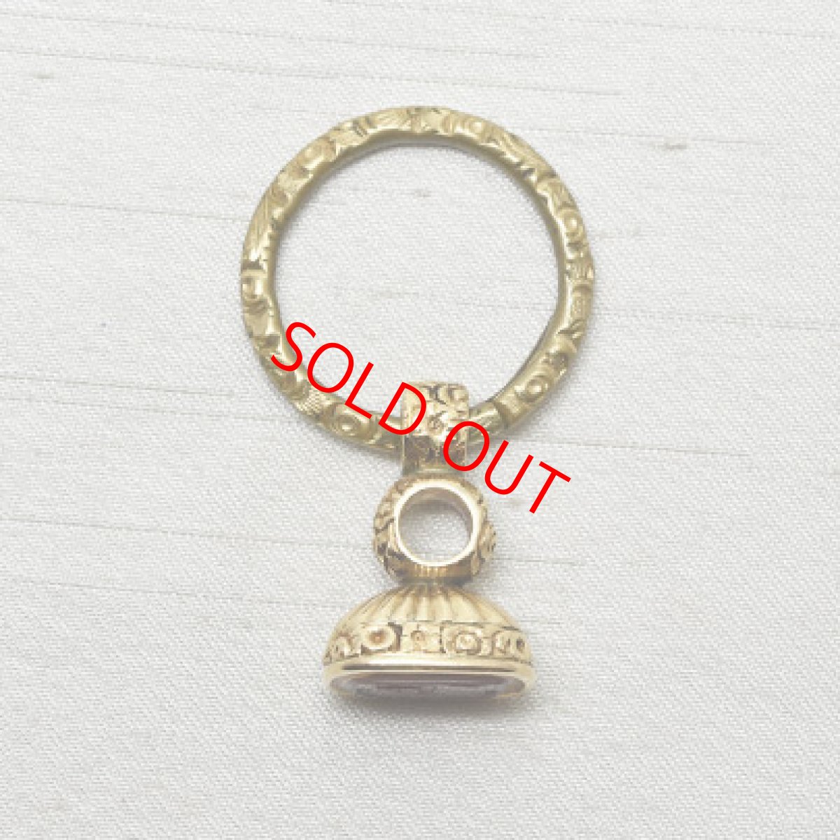 画像7: Sold ゴールドケース・メタル・カーネリアンシール (7)