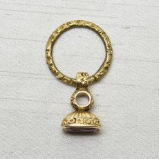 画像7: Sold ゴールドケース・メタル・カーネリアンシール (7)