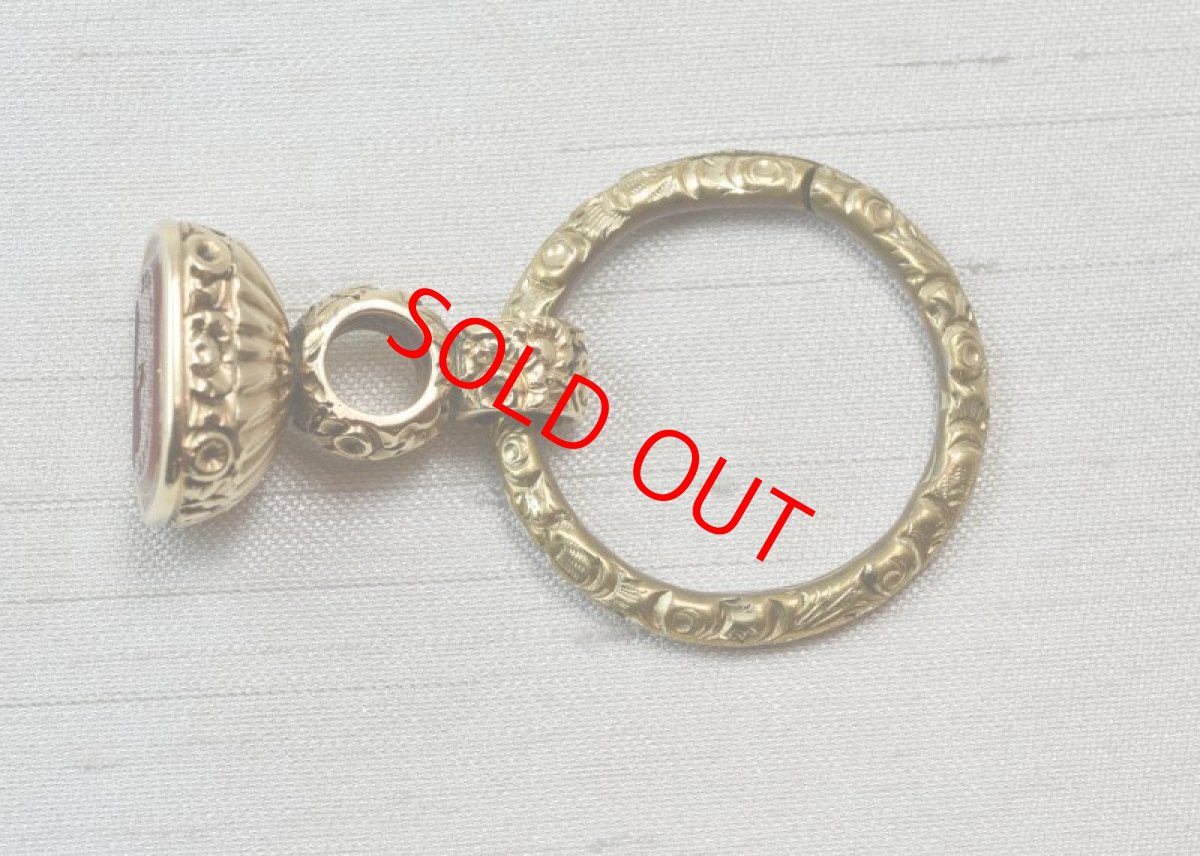 画像12: Sold ゴールドケース・メタル・カーネリアンシール (12)