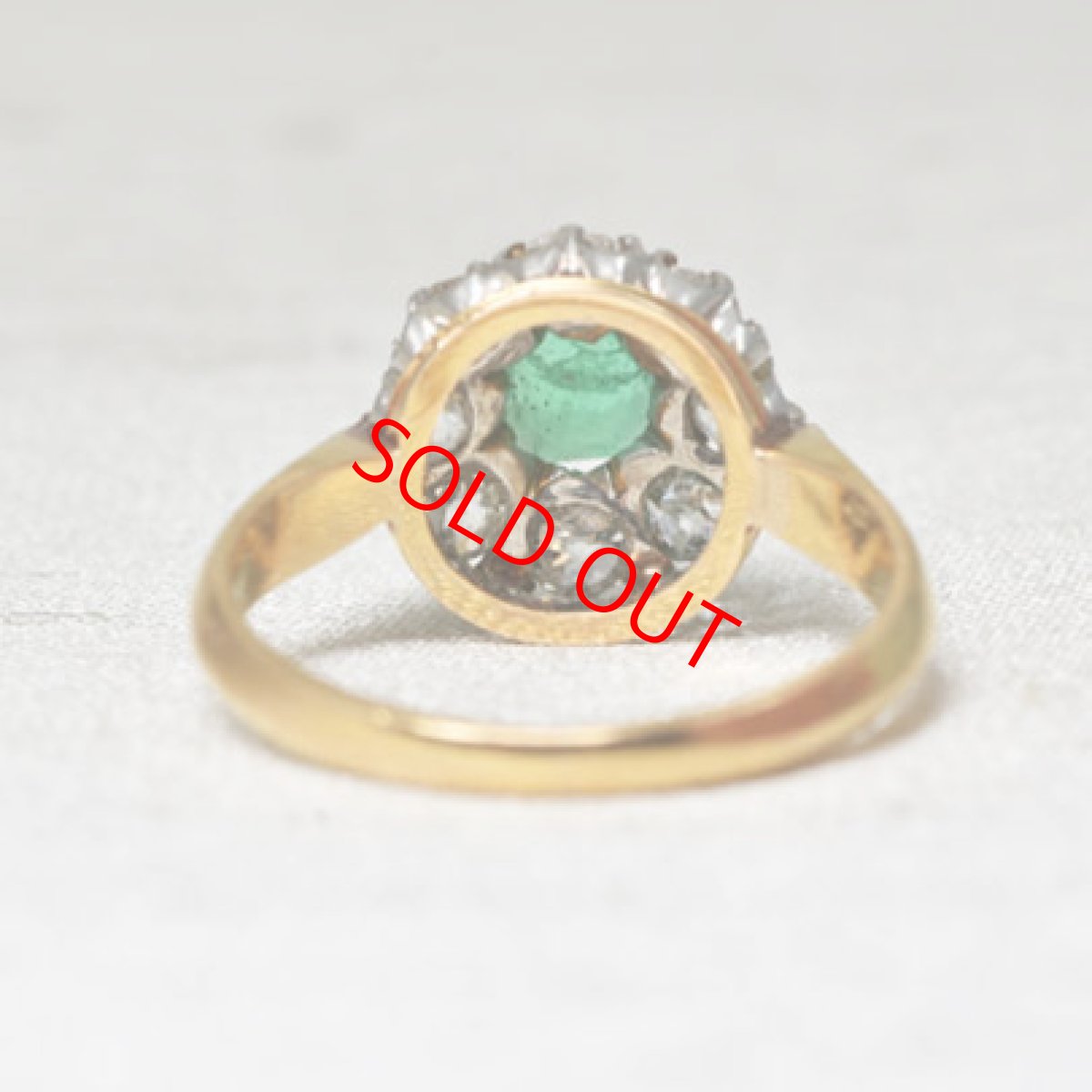 画像4:  sold ゴールド・エメラルド・ダイヤモンドリング (4)