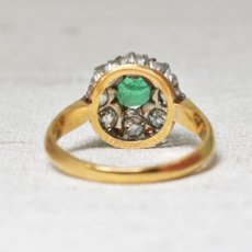 画像4:  sold ゴールド・エメラルド・ダイヤモンドリング (4)
